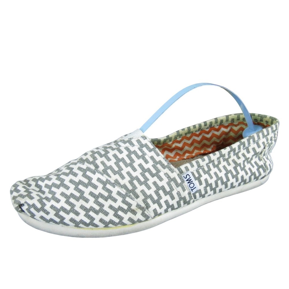 TOMS Women's Loafer Beige Fabric Sz 7 Medium Used 2025